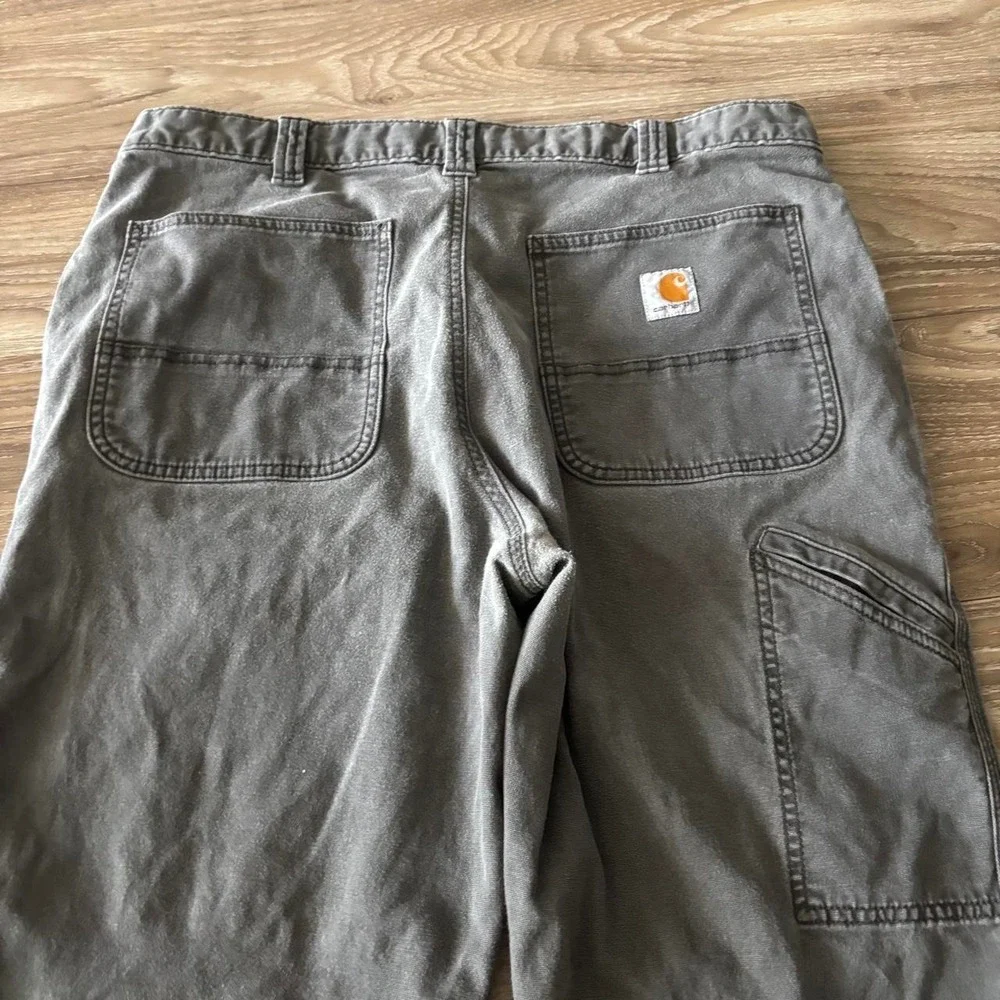 Vintage Y2K/2000s Grey Carhartt Workwear Skater Carpenter Pants! 35x31